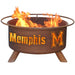 University of Memphis F470 Steel Fire Pit by Patina Products with white background.