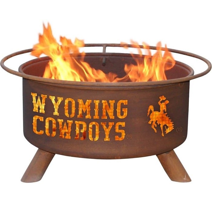 Wyoming F236 Steel Fire Pit by Patina Products with white background.